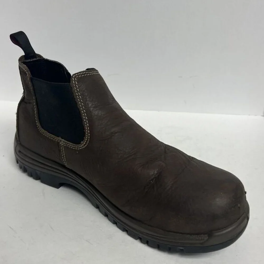 Avenger Mens Romeo Pull On Comp Toe Boot Brown Size 10.5 M